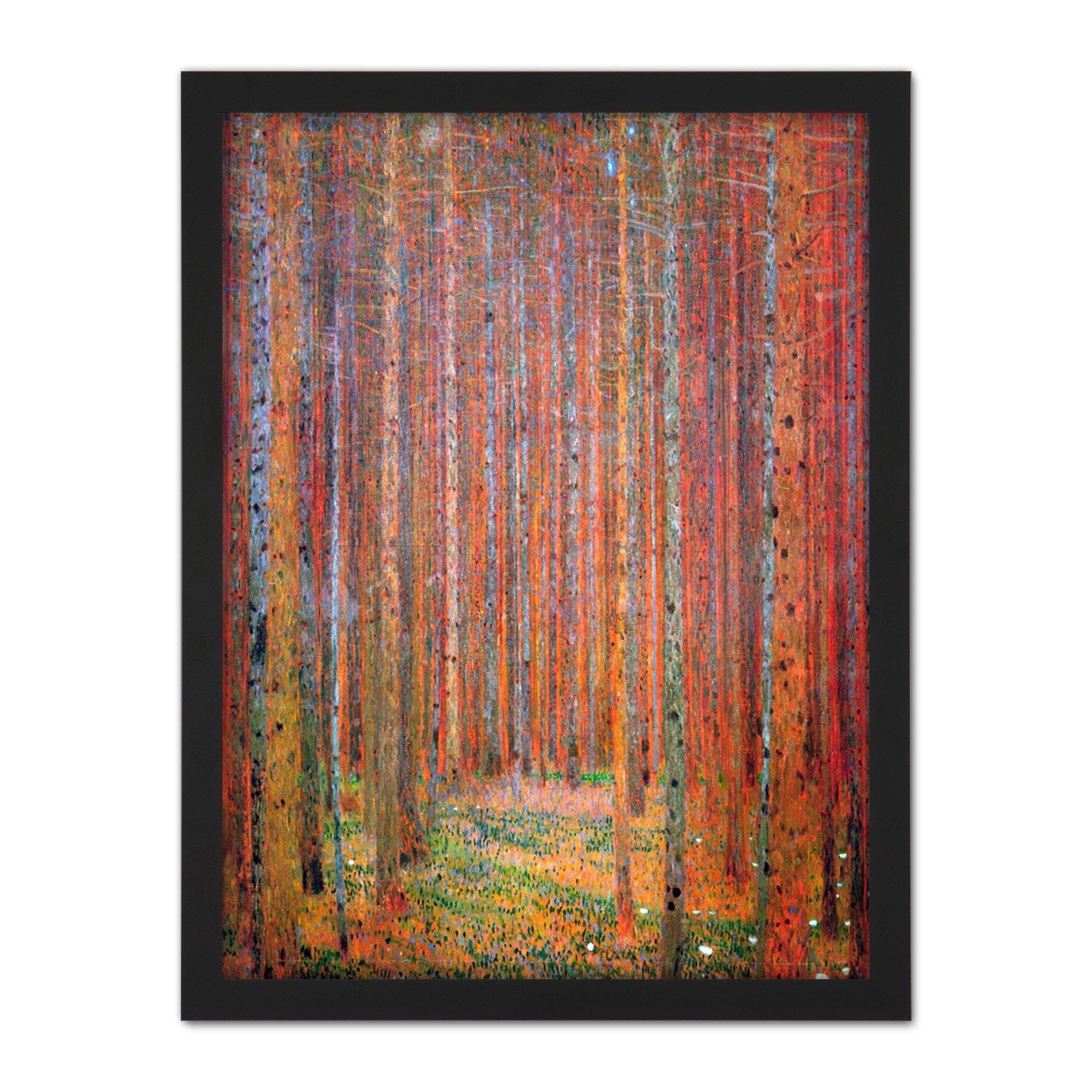 Klimt Tannenwald I Fir Forest Large Framed Wall Decor Art Print